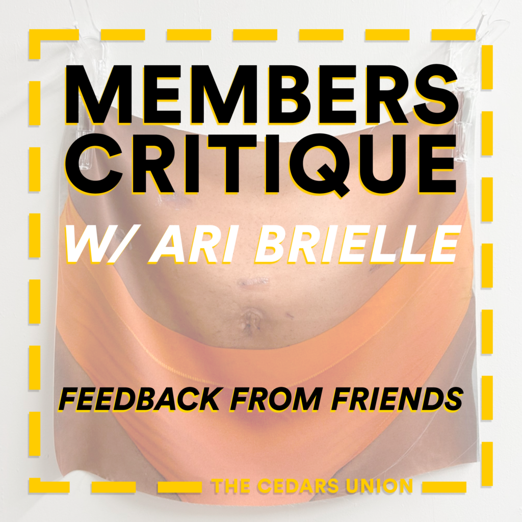 Social: Members Critique w/ Ari Brielle